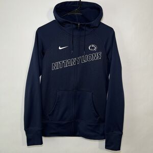 Penn State Nittany Lions Nike Therma Fit Full Zip Hoodie Mens Size S Small